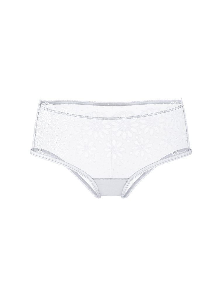 Majtki z siateczki Eyelet Mesh Cheeky. Produkt ma kolor biały i pochodzi z kolekcji Lacie. 