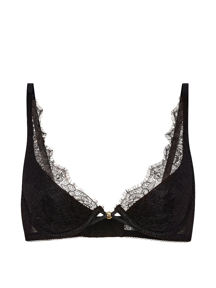 Biustonosz lekko usztywniany koronkowy Rose Plunge. Produkt ma kolor czarny i pochodzi z kolekcji Very Sexy. 