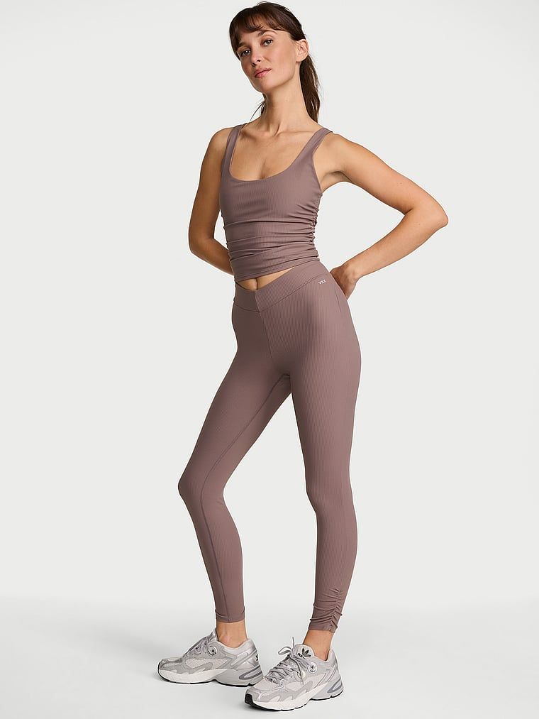 VSX Legginsy prążkowane z talią V VSX Elevate
