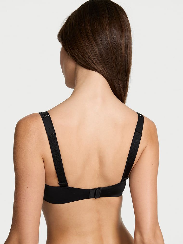 Biustonosz push-up powiększający o 2 rozmiary Bombshell Ombre Shine Strap. Produkt ma kolor czarny i pochodzi z kolekcji Very Sexy. 