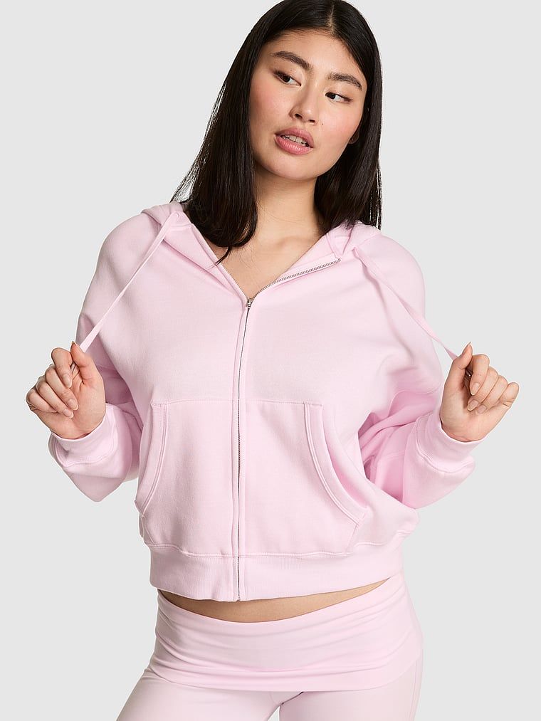 PINK Bluza z kapturem Campus Fleece zapinana na całej długości