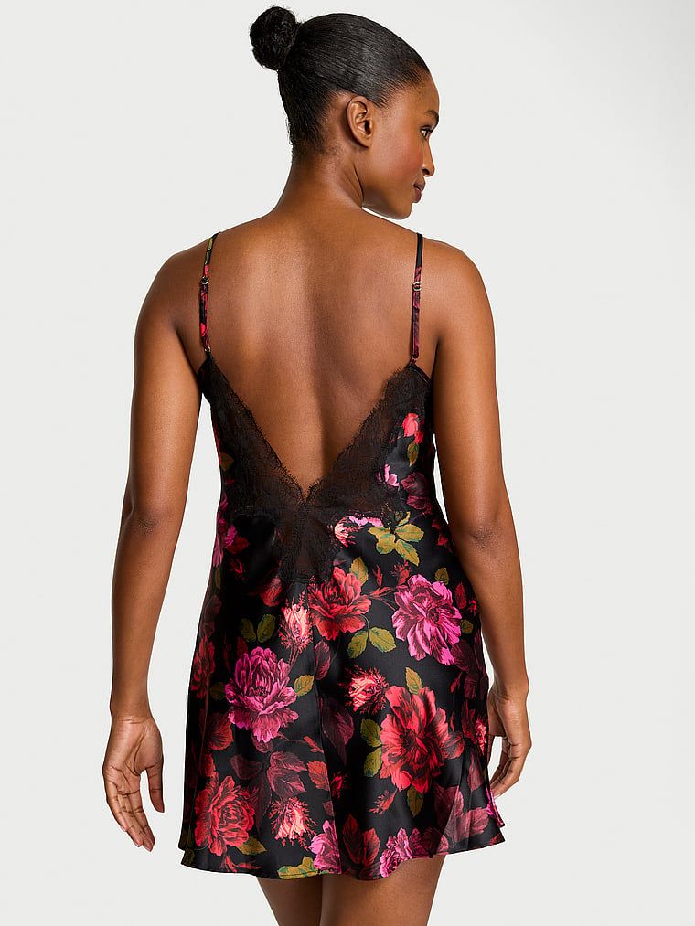 Very Sexy Koszulka nocna satynowa Satin and Rose Slip