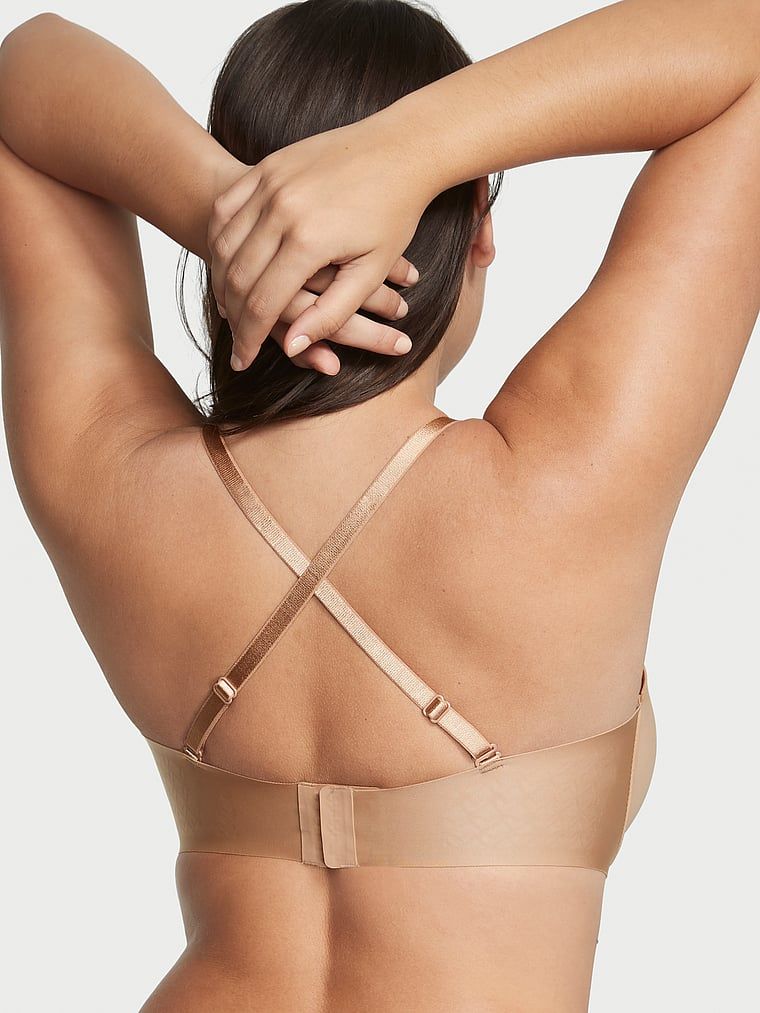 Victoria's Secret Bare Biustonosz push-up bez ramiączek Illusions Smooth