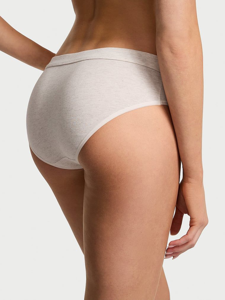 Majtki bawełniane z logo w talii Hiphugger Hardware. Produkt ma kolor beżowy i pochodzi z kolekcji Cotton. 