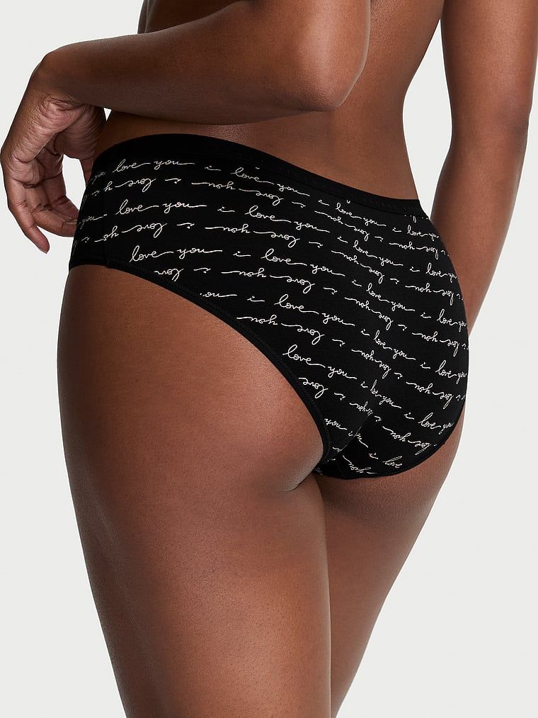 Majtki bawełniane Hiphugger. Produkt jest wzorzysty i pochodzi z kolekcji Victoria's Secret. 