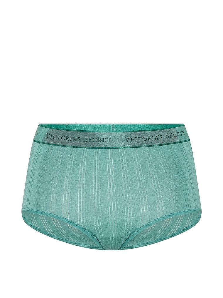 Majtki figi z modalu Ultra-Fine Logo Brief. Produkt ma kolor zielony i pochodzi z kolekcji Cotton. 