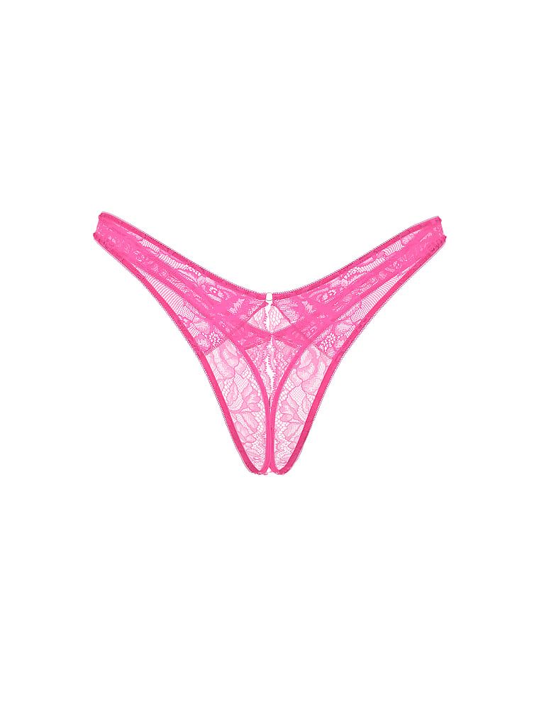 Stringi bez kroku Rose Lace. Produkt ma kolor różowy i pochodzi z kolekcji Very Sexy. 