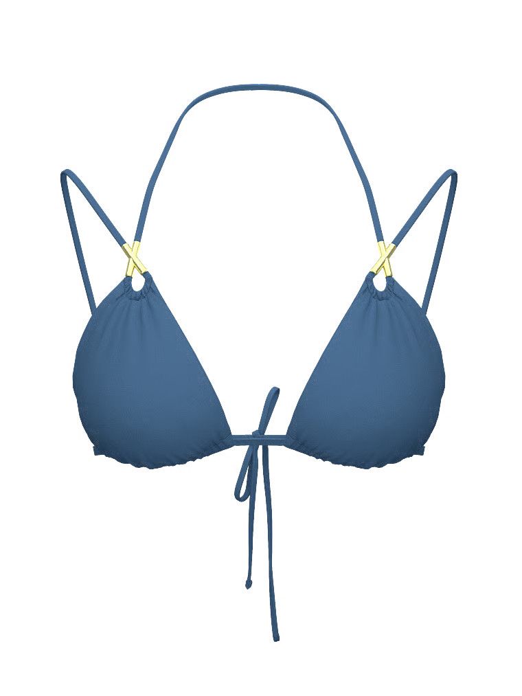 Góra od bikini Archives Sexy Straps Triangle. Produkt ma kolor niebieski i pochodzi z kolekcji Victoria's Secret Swim. 