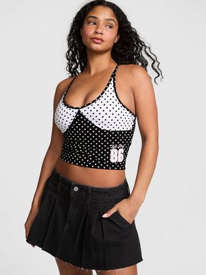 Top z wbudowanym biustonoszem racerback All-Day Cotton