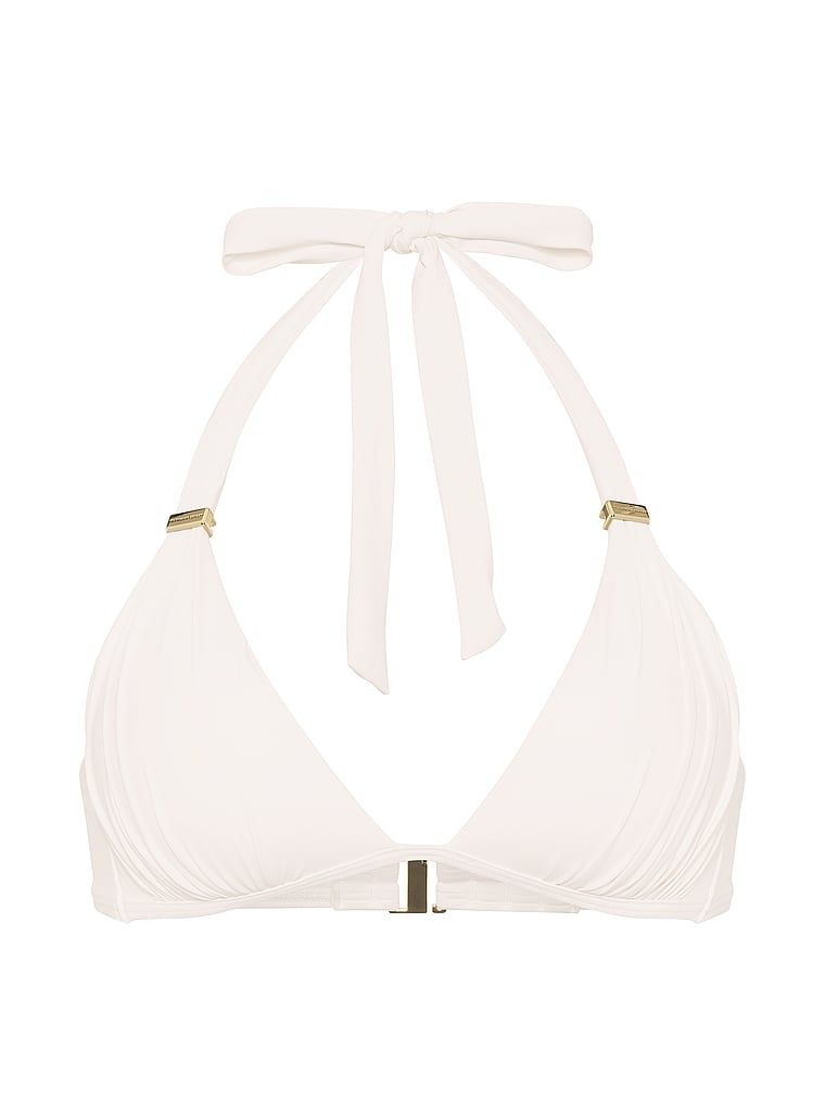 Góra od bikini z push-upem Essential Harlow. Produkt ma kolor biały i pochodzi z kolekcji Victoria's Secret Swim. 