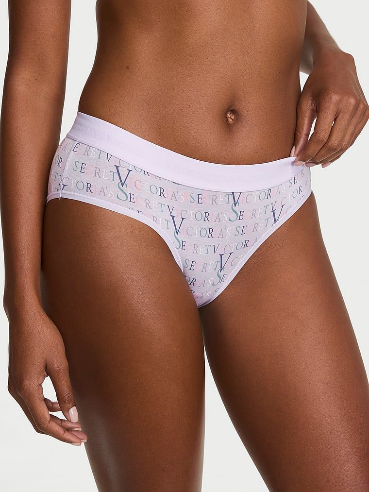 Cotton Majtki bawełniane z logo w talii Hiphugger
