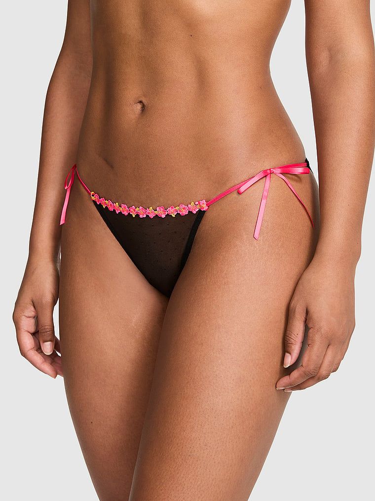 Majtki bikini z paseczkami PINK Wink