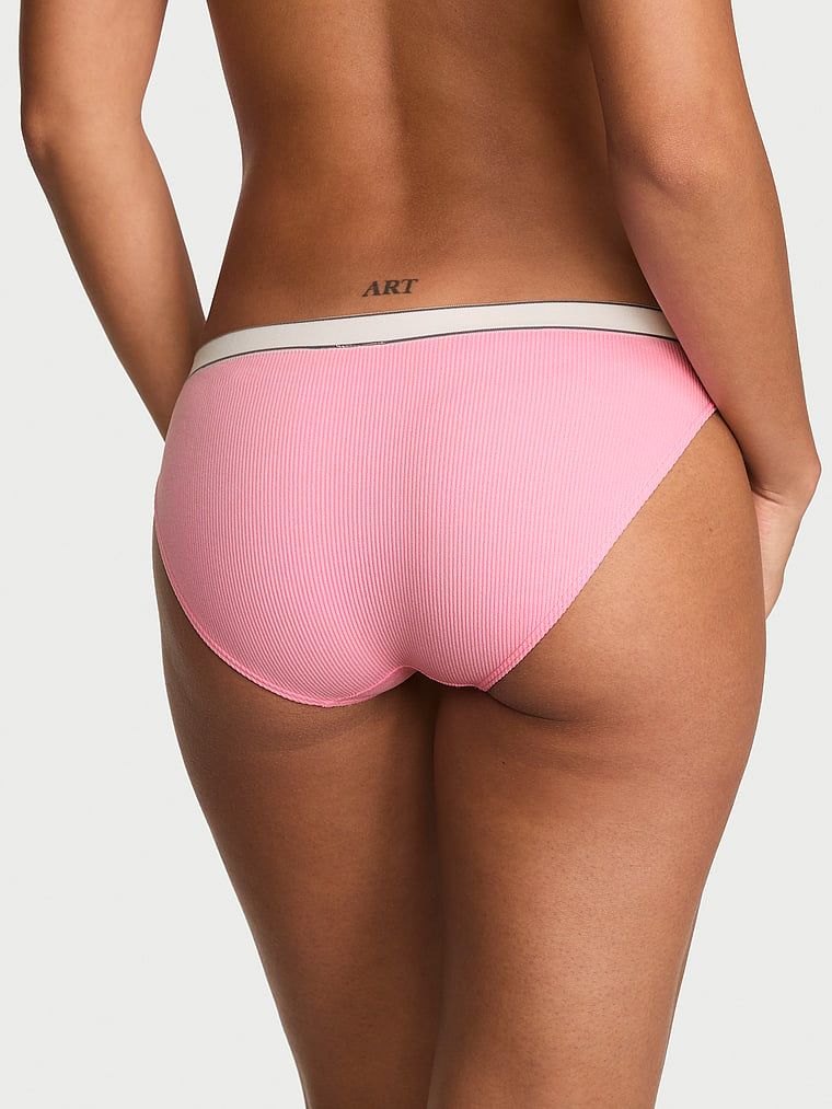 Majtki prążkowane z logo Seamless Rib Bikini. Produkt ma kolor wzorzysty i pochodzi z kolekcji Seamless. 