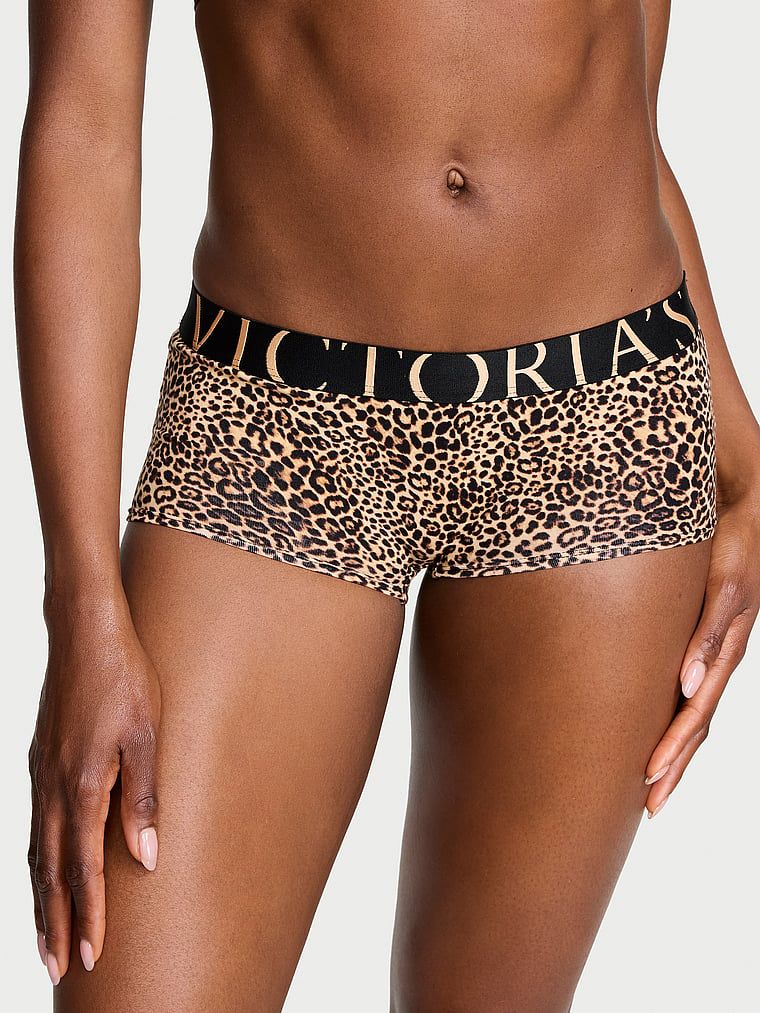 Cotton Majtki bawełniane szorty Exploded Logo Boyshort