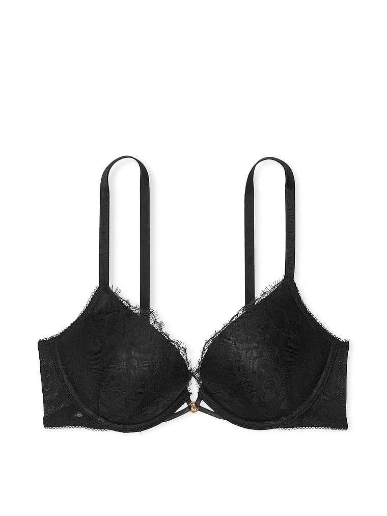 Very Sexy Biustonosz push-up powiększający o 2 rozmiary Bombshell Rose Lace