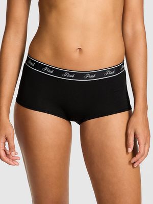 PINK Majtki Boyshort z logo