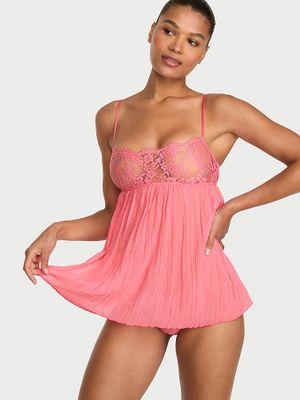 Dream Angels Halka i stringi Dream Lace Pleated Babydoll
