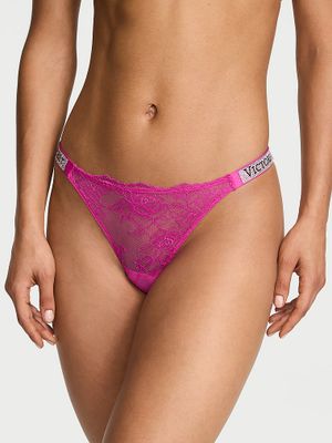 Very Sexy Stringi koronkowe z błyszczącymi paskami Shine Strap