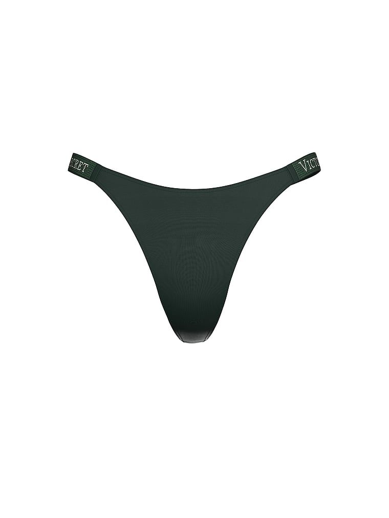 Stringi z błyszczącymi paskami Shine Strap. Produkt ma kolor zielony i pochodzi z kolekcji Very Sexy. 