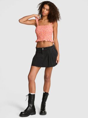 Marszczony top na ramiączkach Flirty Fit