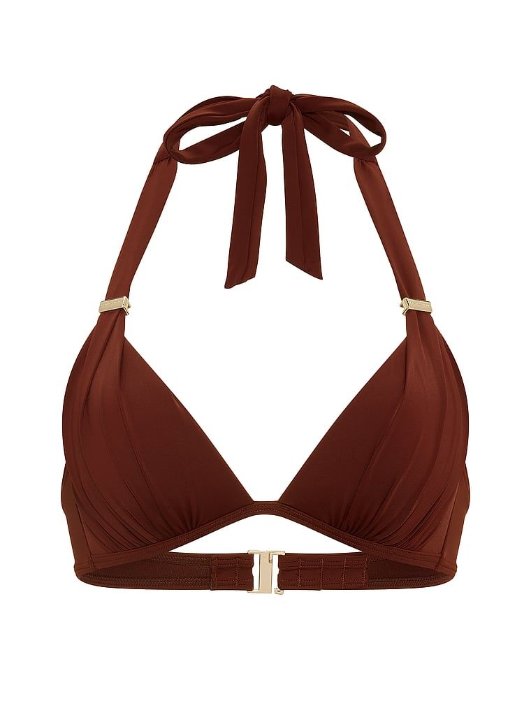 Góra od bikini z push-upem Essential Harlow. Produkt jest wzorzysty i pochodzi z kolekcji Victoria's Secret Swim. 
