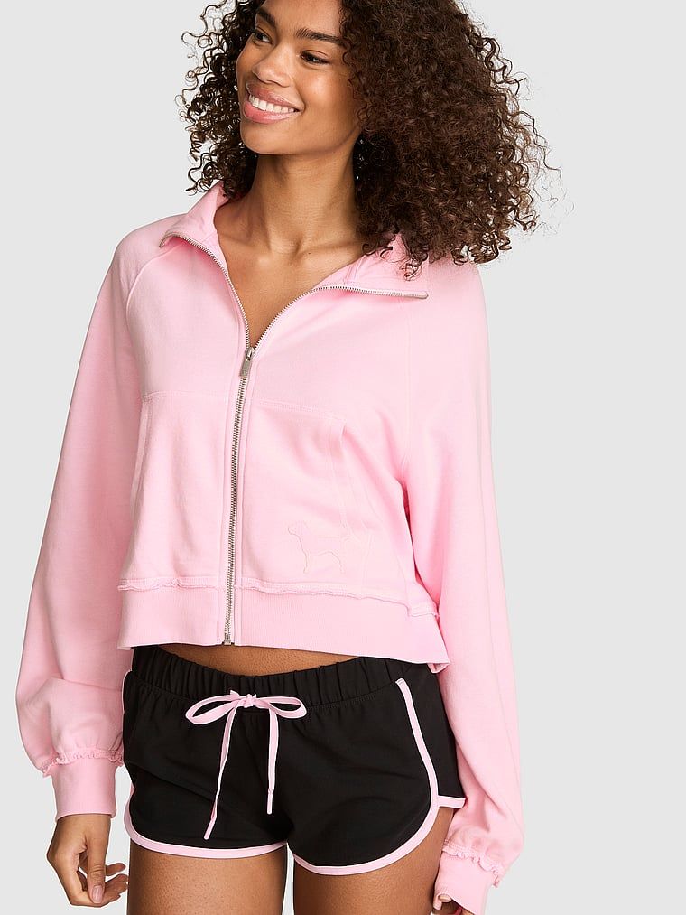 Bluza z półgolfem zapinana na zamek Campus Terry