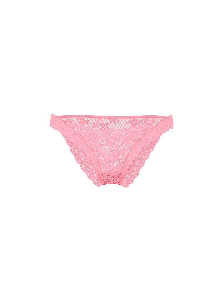 Majtki koronkowe Lace Bikini. Produkt ma kolor różowy i pochodzi z kolekcji Dream Angels. 