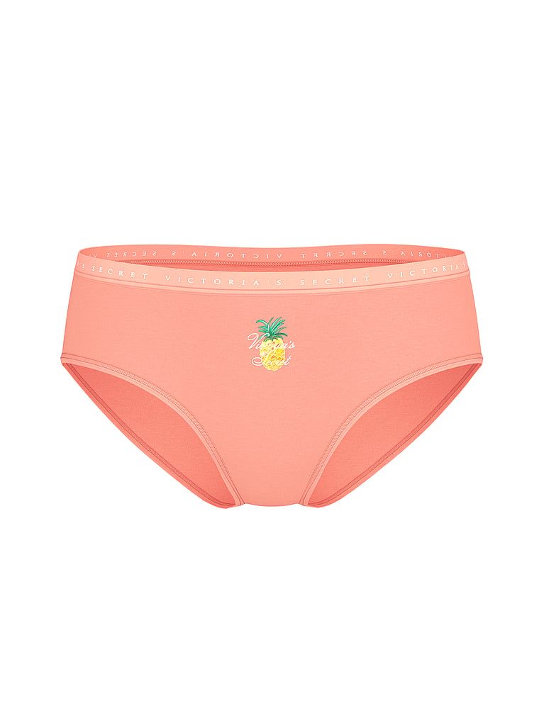 Majtki bawełniane Hiphugger. Produkt ma kolor pomarańczowy i pochodzi z kolekcji Victoria's Secret. 