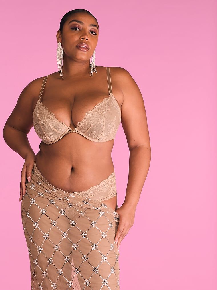 Very Sexy Biustonosz nieusztywniany koronkowy Rose Lace Demi