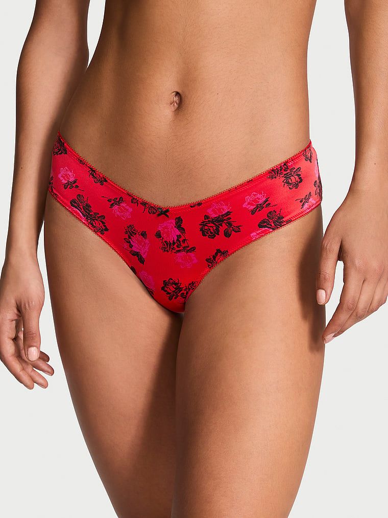 Majtki z wysoko wyciętymi nogawkami Smooth Cheeky. Produkt jest wzorzysty i pochodzi z kolekcji Very Sexy. 