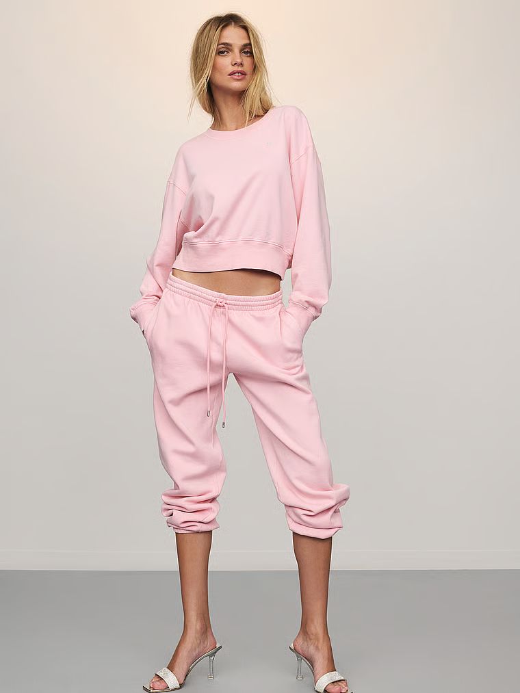 Bluza o krótkim kroju Obsessed Terry. Produkt ma kolor różowy i pochodzi z kolekcji Angel Essentials. 