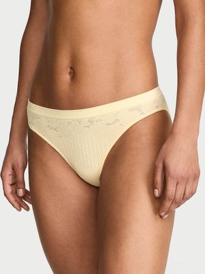 Seamless Majtki Floral Rib Bikini