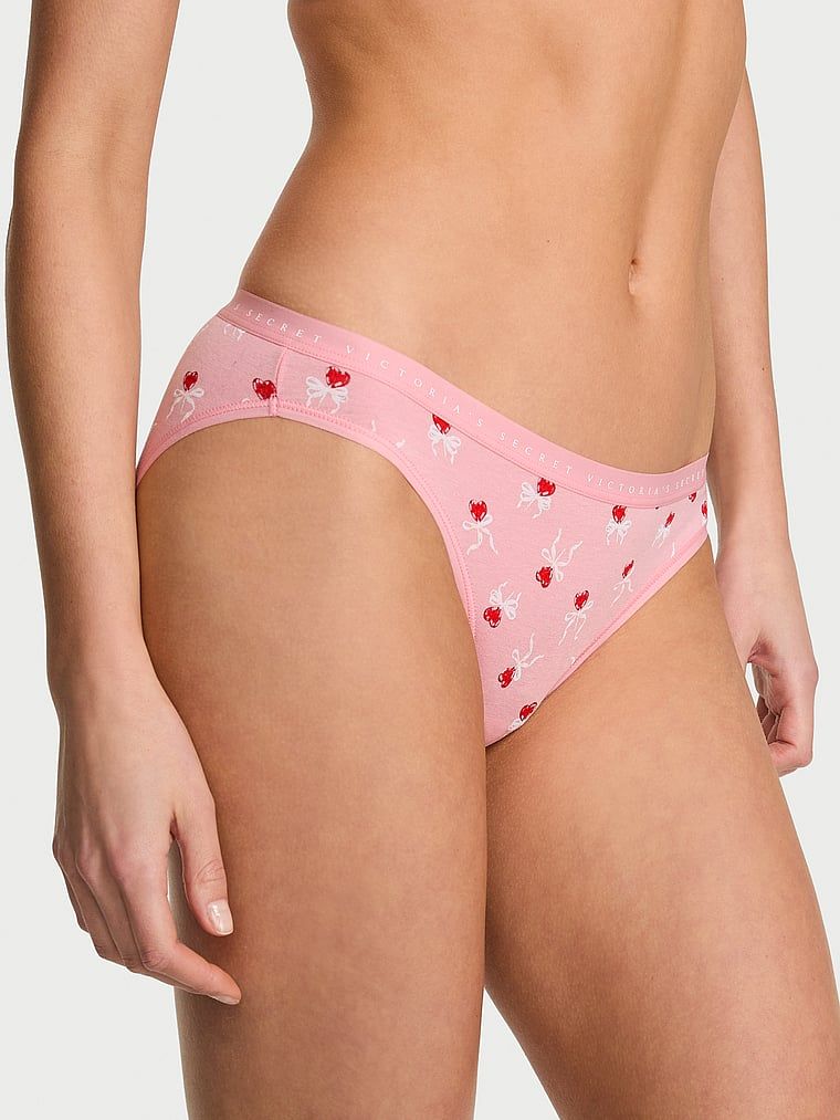 Majtki bawełniane Bikini. Produkt jest wzorzysty i pochodzi z kolekcji Victoria's Secret. 