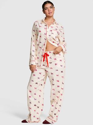 PINK Długi komplet piżamowy Favorite Flannel