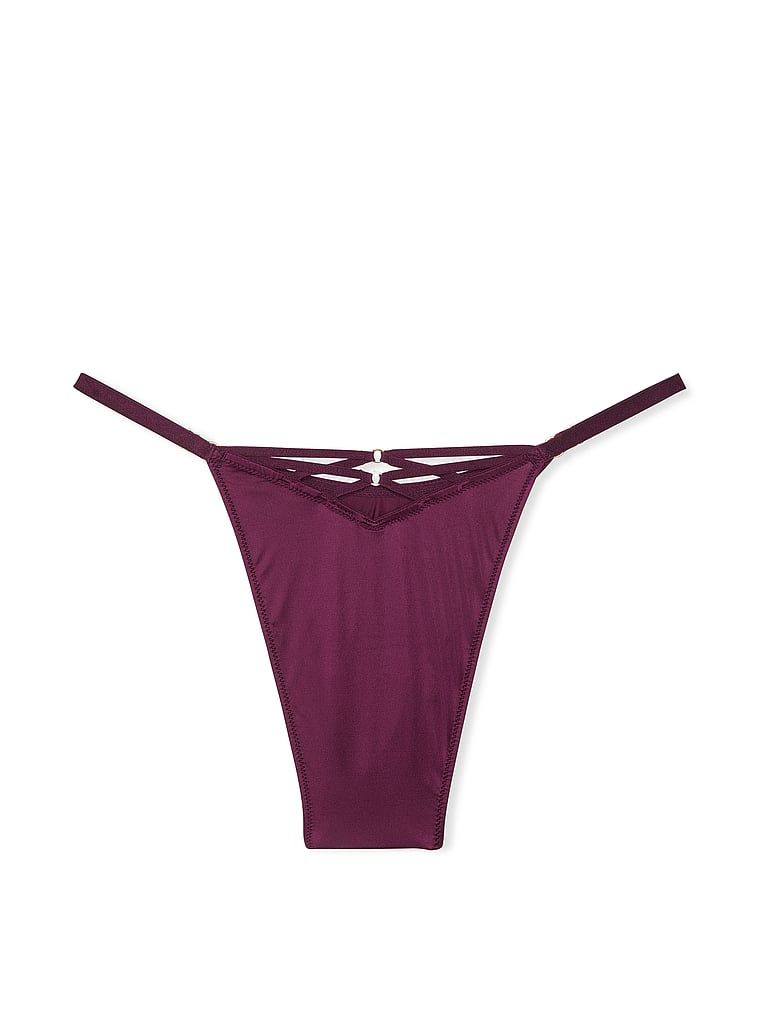Majtki brazyliany z paseczkami z tyłu Brazilian. Produkt ma kolor czerwony i pochodzi z kolekcji Very Sexy.