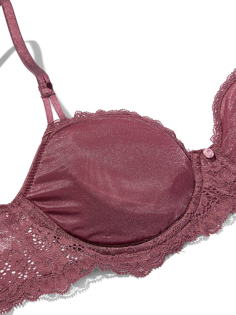 Biustonosz nieusztywniany balkonetka Wicked Sheer Shimmer. Produkt ma kolor różowy i pochodzi z kolekcji Dream Angels. 