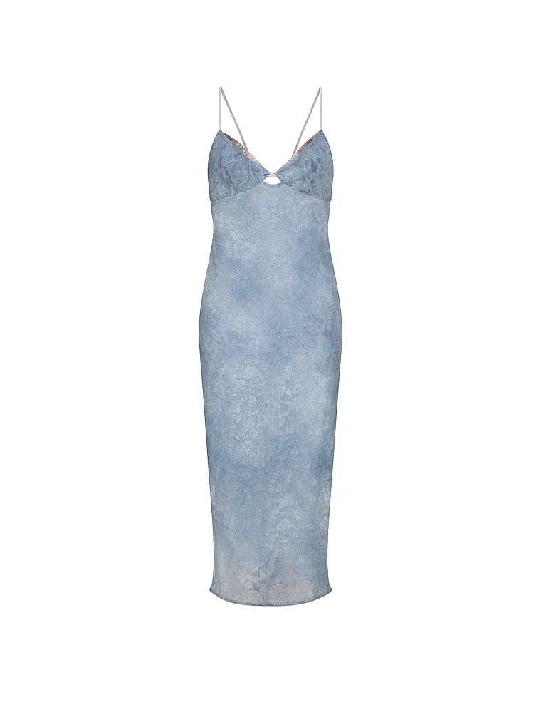 Very Sexy Sukienka żakardowa midi Denim