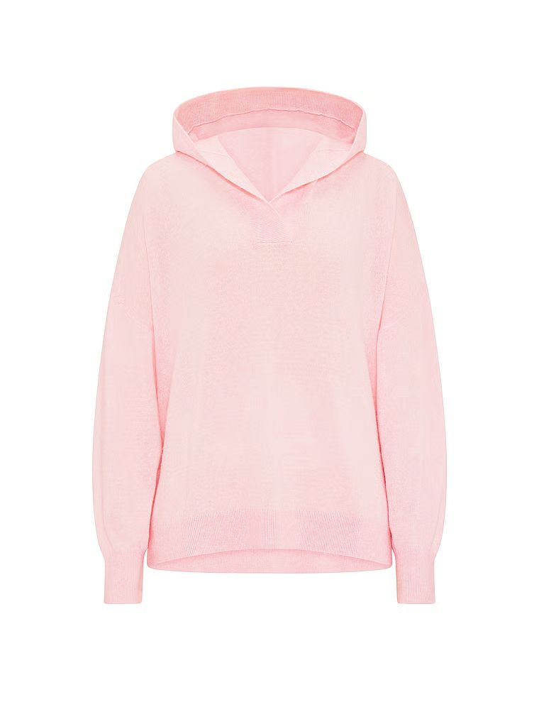 Sweter z kapturem Luxe Knit. Produkt ma kolor różowy i pochodzi z kolekcji Victoria's Secret. 