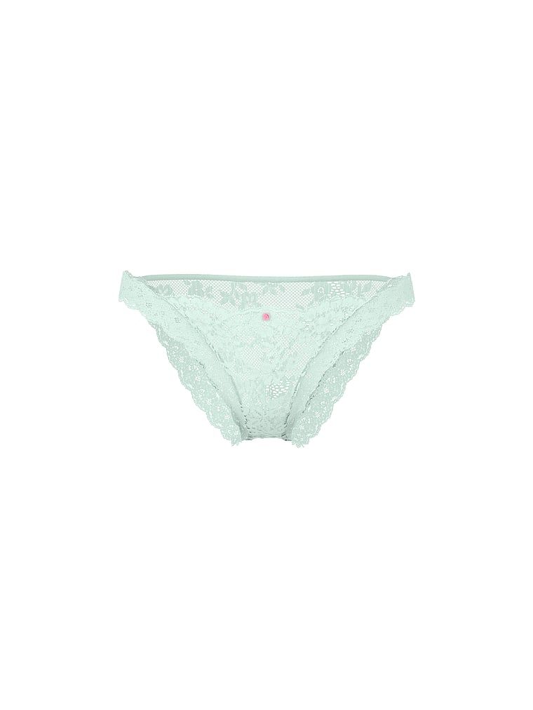 Majtki koronkowe Lace Bikini. Produkt ma kolor niebieski i pochodzi z kolekcji Dream Angels. 
