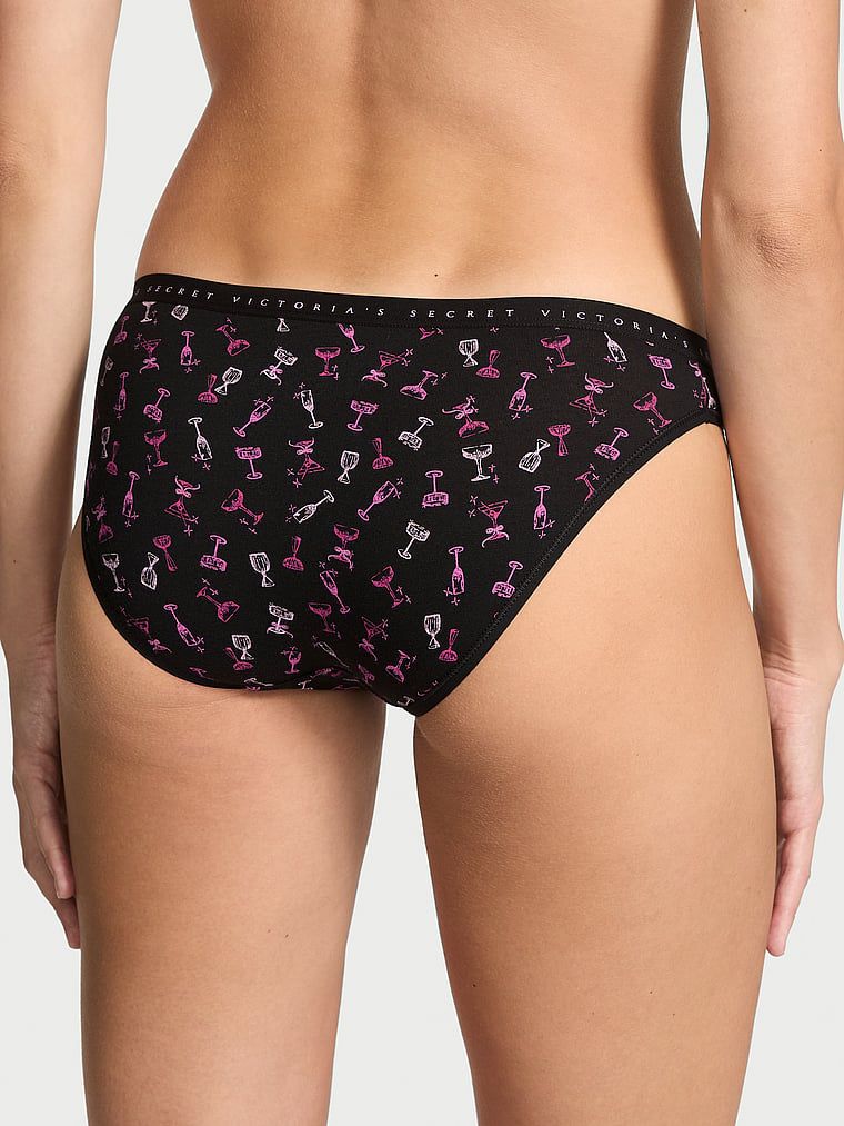 Majtki bawełniane Bikini. Produkt jest wzorzysty i pochodzi z kolekcji Victoria's Secret. 