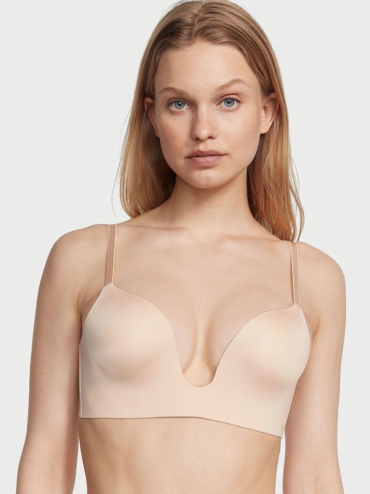 Victoria's Secret Bare Biustonosz do głębokich dekoltów z obniżonym tyłem Plunge Low-Back