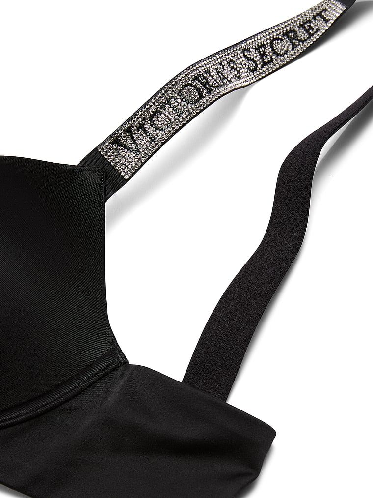 Biustonosz lekko usztywniany z błyszczącymi ramiączkami Shine Strap Demi. Produkt ma kolor czarny i pochodzi z kolekcji Very Sexy. 