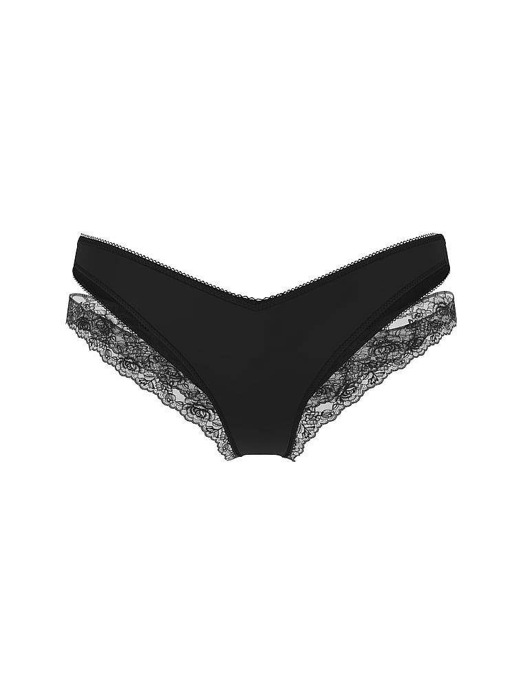 Majtki z koronką i wycięciami po bokach Cut-Out Cheeky. Produkt ma kolor czarny i pochodzi z kolekcji Very Sexy. 