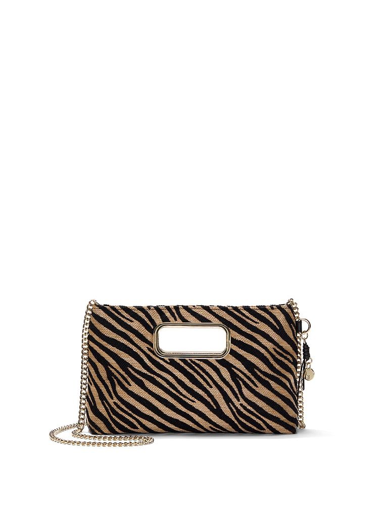 Black Zebra Straw Torebka na ramię crossbody