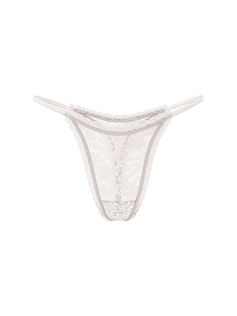 Stringi koronkowe Blossom. Produkt ma kolor biały i pochodzi z kolekcji Lacie. 