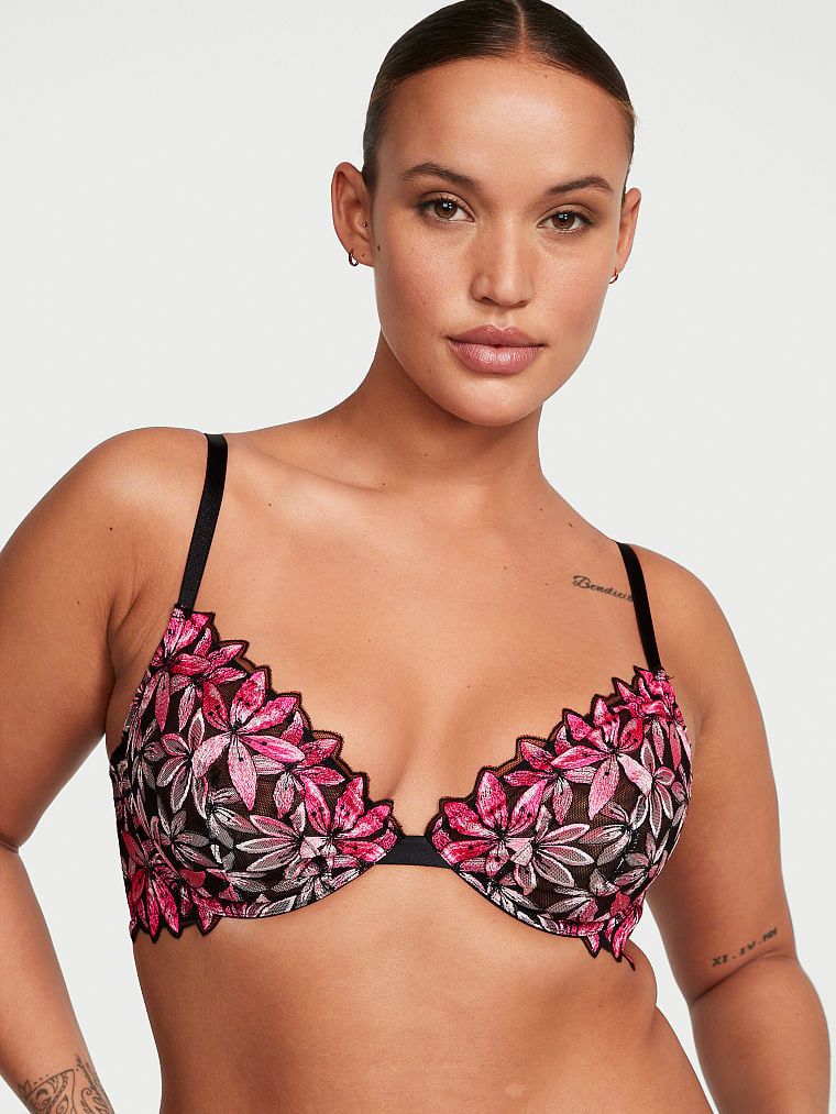 Very Sexy Biustonosz nieusztywniany Ziggy Glam Floral Embroidery Demi