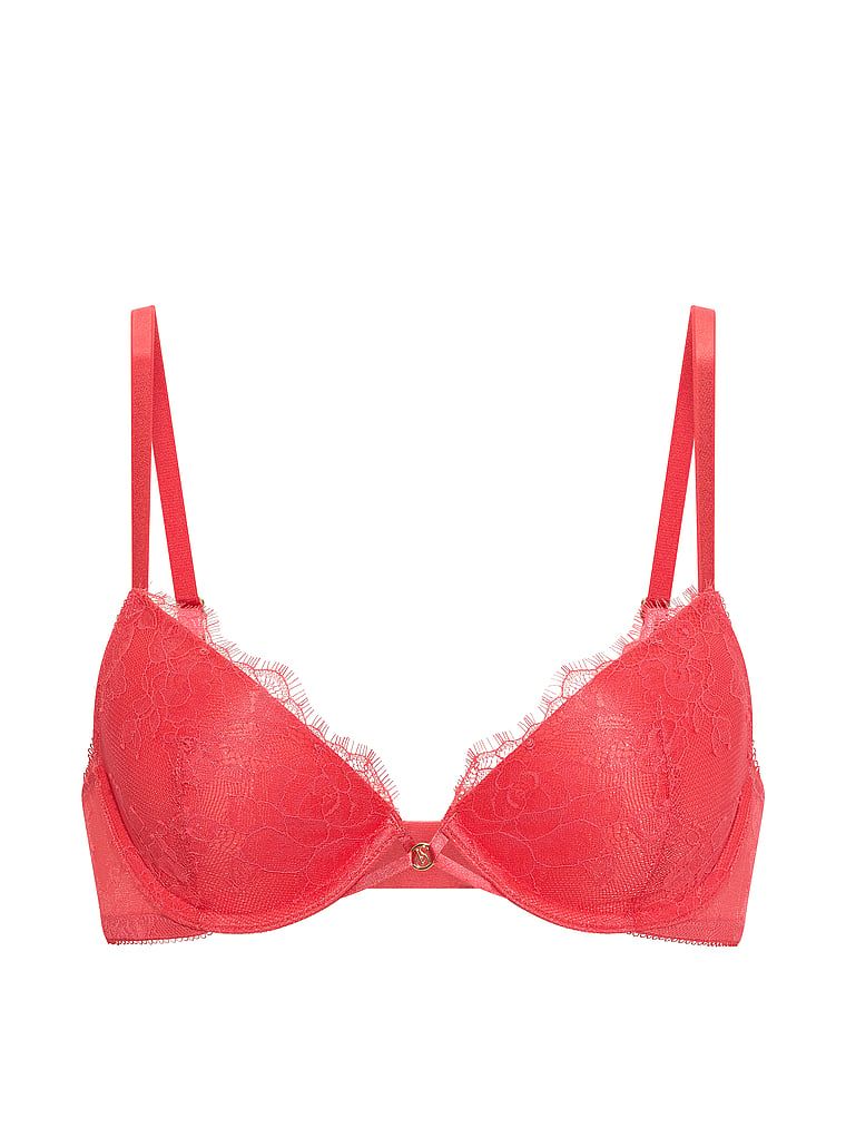 Biustonosz lekko usztywniany koronkowy Rose Lace Demi. Produkt ma kolor różowy i pochodzi z kolekcji Very Sexy. 