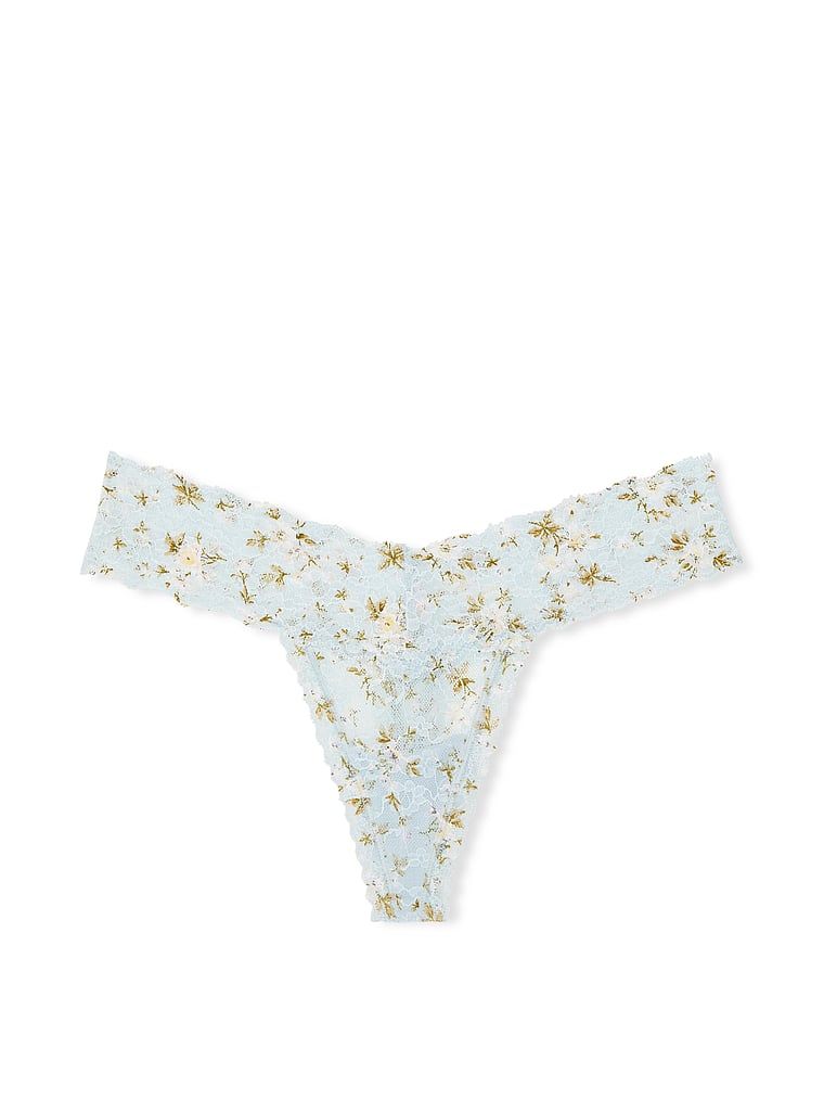 Stringi koronkowe Lace. Produkt jest wzorzysty i pochodzi z kolekcji Lacie. 