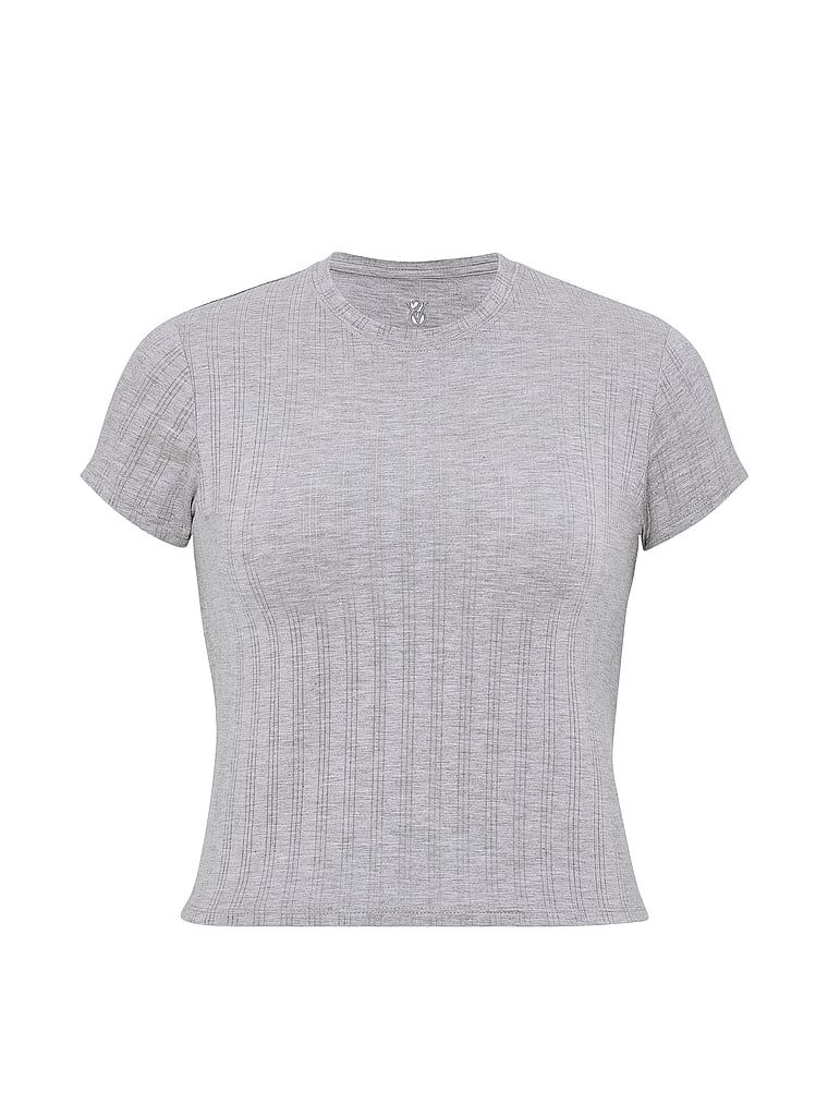 T-shirt z modalu do spania SoSoft Ultra-Fine. Produkt ma kolor szary i pochodzi z kolekcji Victoria's Secret. 