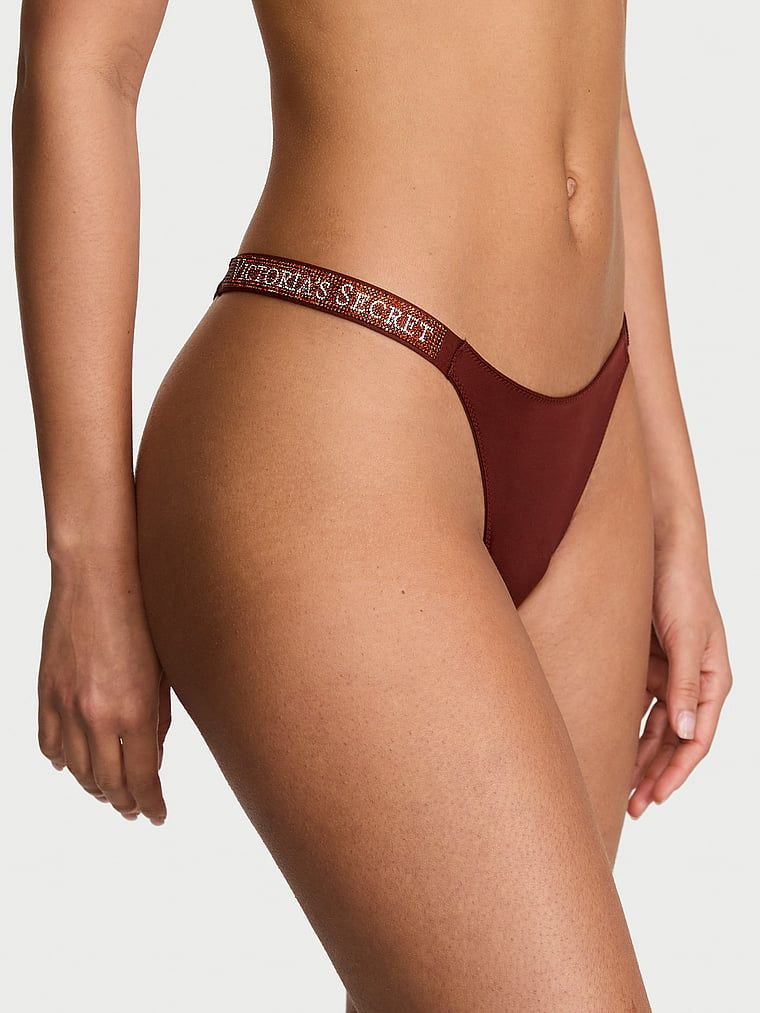 Very Sexy Stringi z błyszczącymi paskami Shine Strap